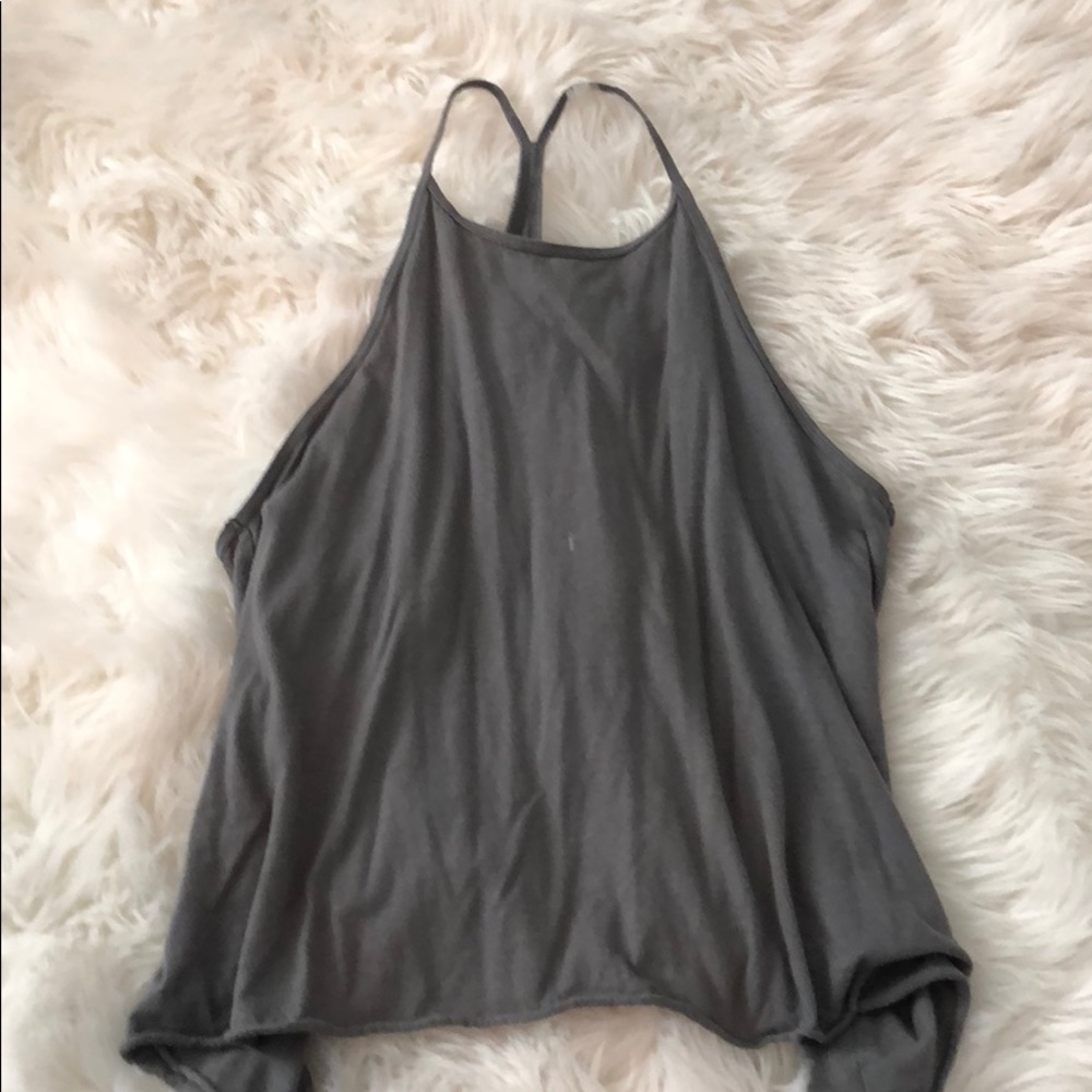 Grey halter top